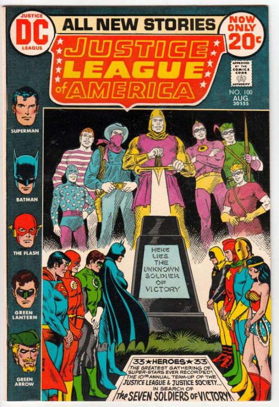 Justice League of America #100 (Aug-72) NM Super-High-Grade Justice League of...