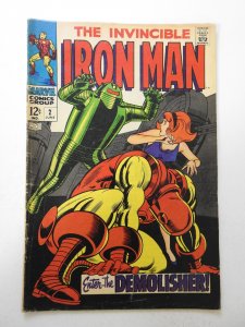 iron Man #2 (1968) VG- Condition ink fc