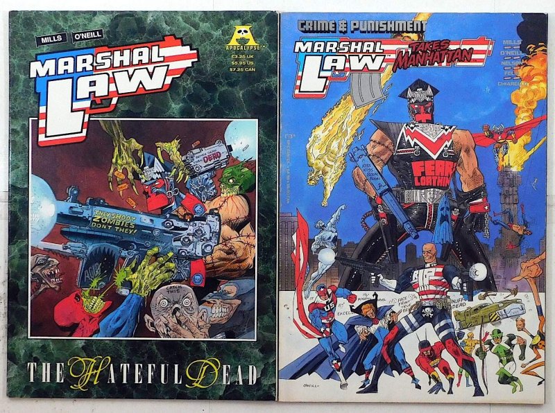 Marshal Law Lot 2 #Hateful Dead 1, Takes Manhattan 1991 Apocalypse Comic Books