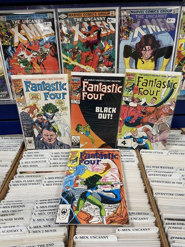 FANTASTIC FOUR COMICS full John Byrne run #’s 232-295 BAGGED AND BOARDED