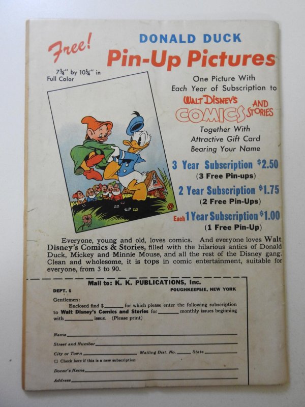 Walt Disney's Comics & Stories #57 (1945) GD/VG Condition See description