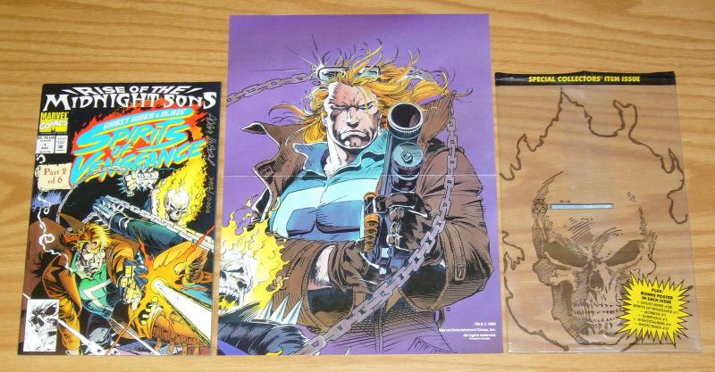 Ghost Rider & Blaze: Spirits of Vengeance #1 VF/NM signed & numbered adam kubert