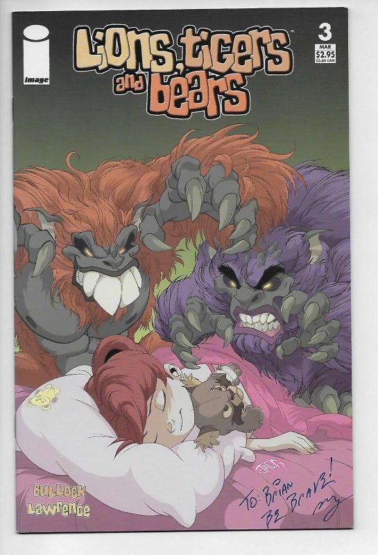 Lions,Tigers & Bears #1,2,3 Set Signed by Mike Bullock (Image, 2005) VF