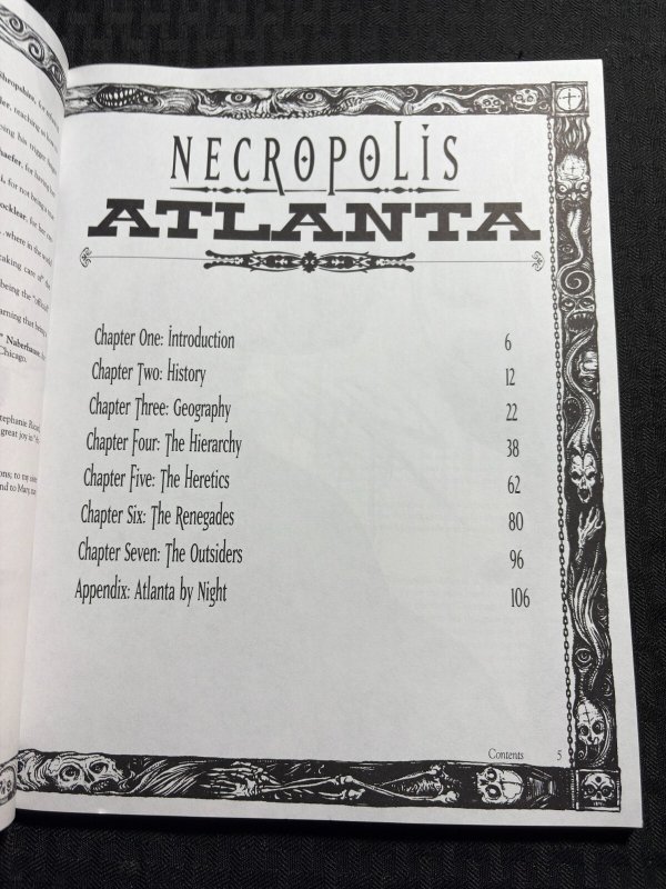 1994 NECROPOLIS ATLANTA by James A Moore SC FN 6.0 White Wolf Sourcebook
