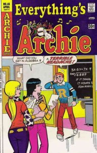 Everything's Archie #46 FAIR ; Archie | low grade comic April 1976 Algebra Cover