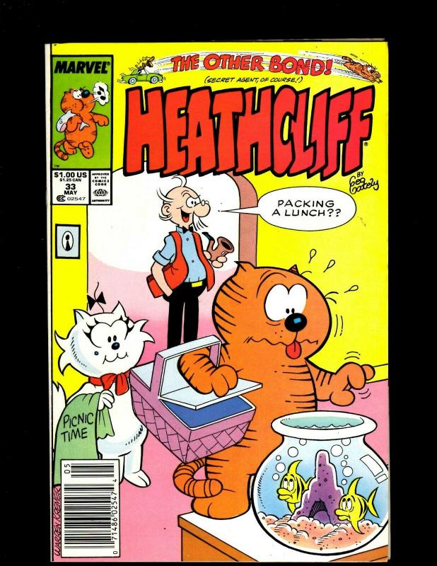 Lot of 11 Heathcliff! Marvel Comic Books #18 19 22 25 26 28 33 34 36 37 41 J344