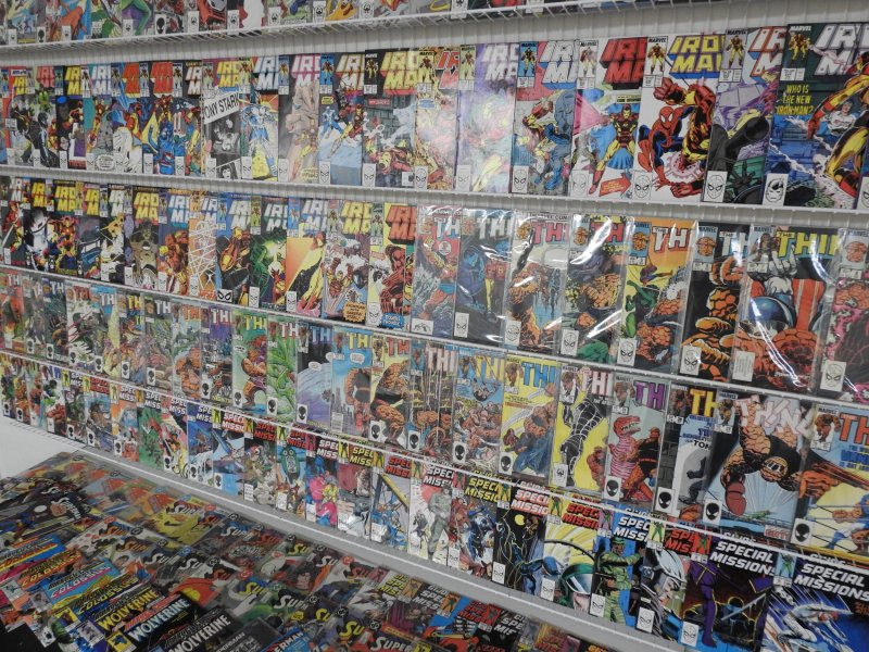 Huge Lot 190+ Comics W/ Iron Man, Thing, Superman, +More! Avg VF Condition!