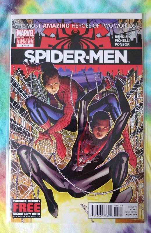 Spider-Men #1 (2012) 1st meeting of Peter Parker & Miles Morales nm