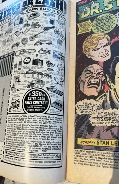 The Amazing Spider-Man #109 (1972) with Dr strange