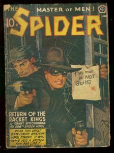 The Spider Pulp 7/1942- RETURN OF THE RACKET KINGS #106 G/VG 