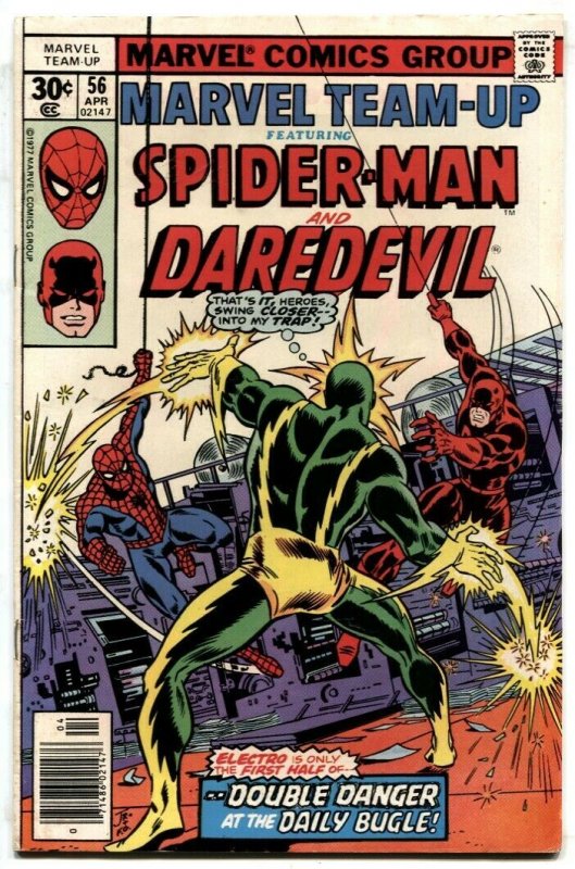 Marvel Team-up #56 1977 Spider-Man Daredevil Electro FN