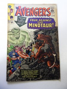 The Avengers #17 (1965) GD/VG Condition color breaking moisture ring, stains fc