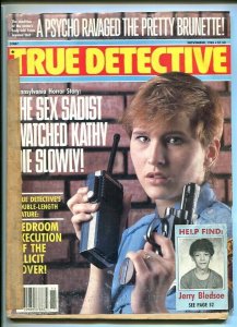 TRUE DETECTIVE-NOV. 1985-NYMPHO-MURDER-PSYCHO-TERROR-SLAYERS-MUTILATED G