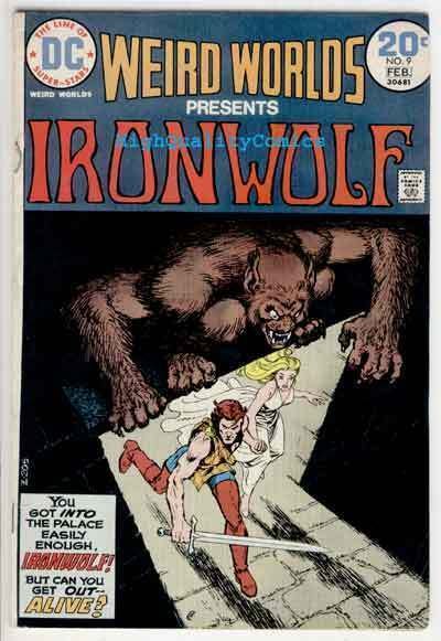 WEIRD WORLDS #9, VG/FN, Iron Wolf, Howard Chaykin, 1972, more in store