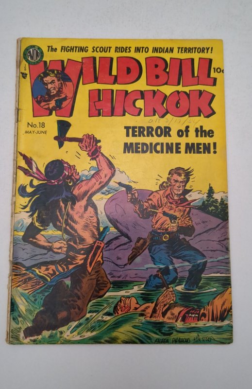 Wild Bill Hickok #18 (Jun 1954 Avon) Everett Raymond Kinstler cover