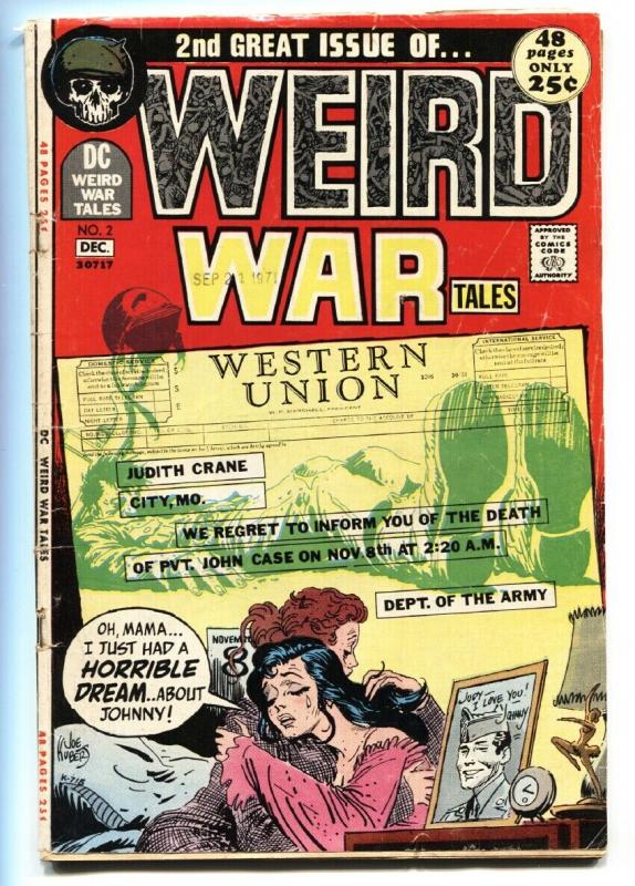 WEIRD WAR TALES #2 comic book 1971- DC Bronze Age Joe Kubert