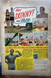 Battle #54 (1957) yellowing.. Staples hanging on barely,reader