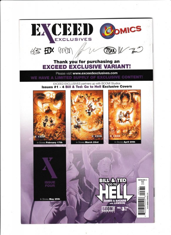 BILL & TED GO TO HELL (2016) WALTER PAX | EXCEED EXC | LTD 1500 | COMPLETE RUN