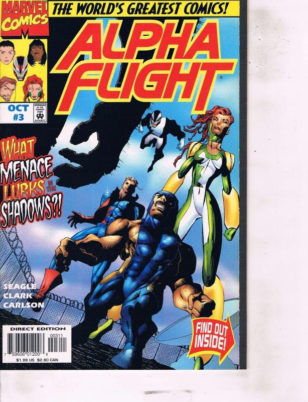 Lot Of 2 Marvel Comic Book Savage Sub-Mariner #72 and Alpha Flight #3  AB7