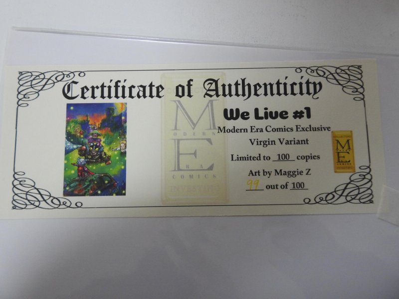 We Live #1 Modern Era Comics Exclusive LDT 100