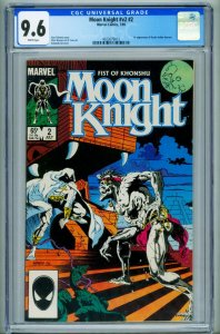 Moon Knight #2 Vol. 2 CGC 9.6  1st Dr. Arthur Harrow-comic book 4023079013