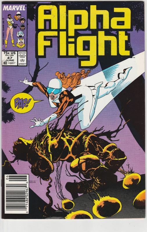 6 Alpha Flight Marvel Comic Books # 42 43 45 46 47 77 X-Men Sentinels EP3