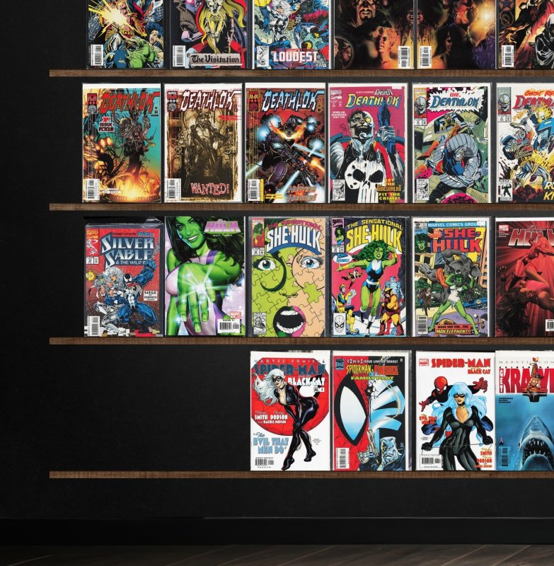 Huge Lot 150+ Comics with Deathlok, Silver Surfer & More!