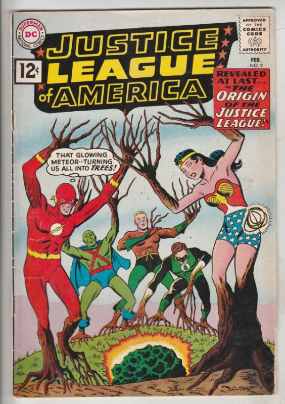 Justice League of America #9 (Feb-61) FN+ Mid-High-Grade Justice League of Am...