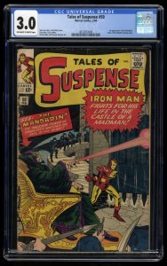 Tales Of Suspense #50 CGC GD/VG 3.0 Off White to White 1st Appearance Mandarin!