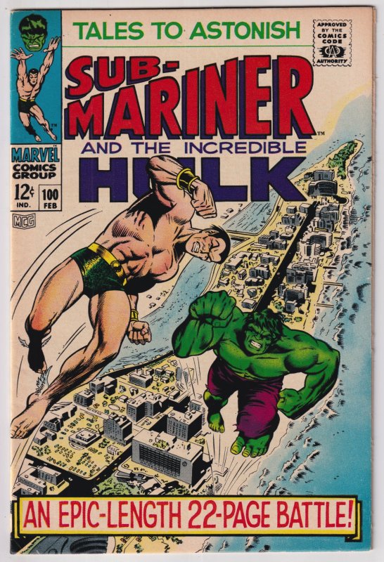 Tales to Astonish #100 (1968) Namor the Sub-Mariner