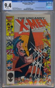 UNCANNY X-MEN #211 CGC 9.4 1ST MARAUDERS WHITE PAGES 