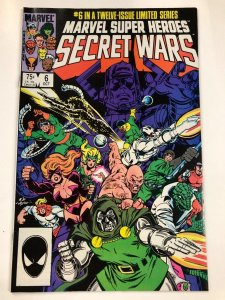 SECRET WARS 6 (Oct 1984 Marvel Super Heroes) beautiful copy VF-NM iconic maxi