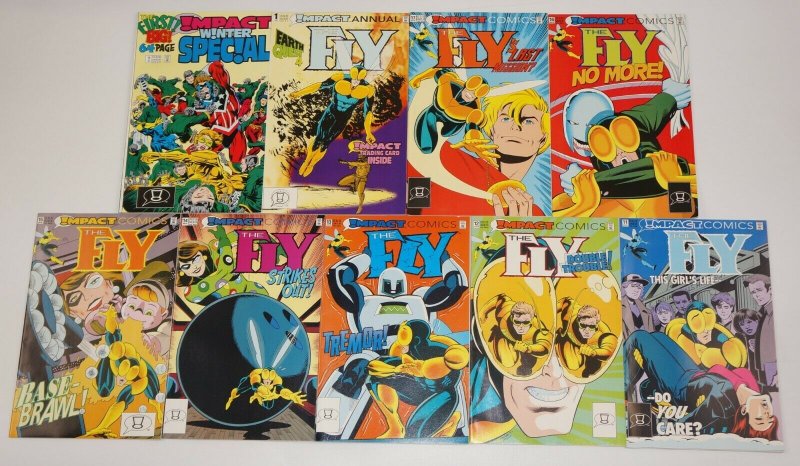 the Fly #1-17 VF/NM complete series + annual + impact winter special - set lot