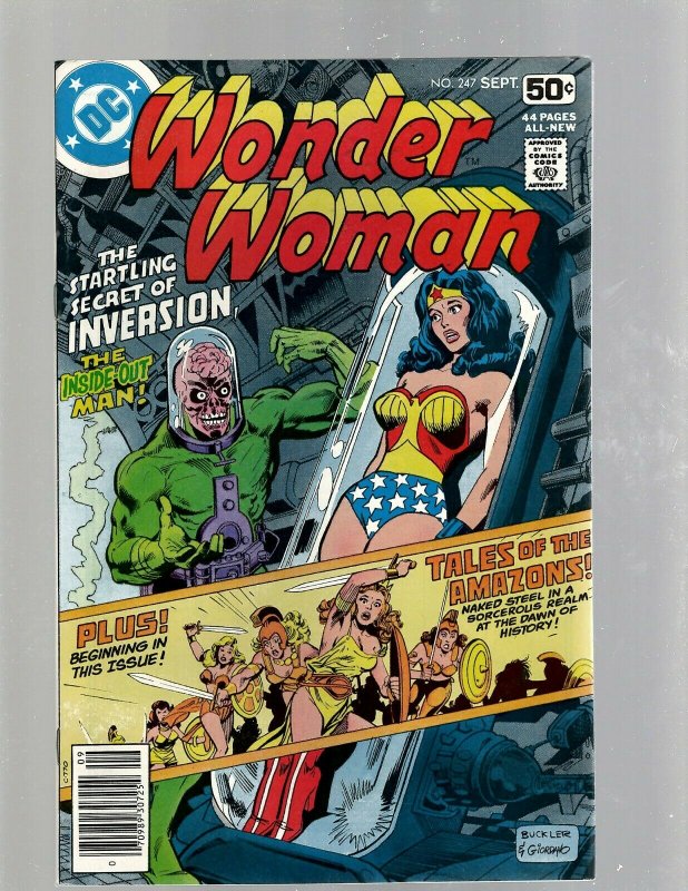 Lot Of 6 Wonder Woman DC Comic Books # 245 247 248 249 250 251 Batman Flash GK34