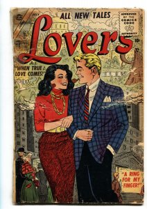 Lovers #68 1955- Atlas Romance Comic- Colletta- Jay Scott Pike G