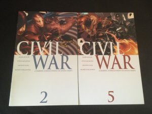 CIVIL WAR #2, 5 VF Condition