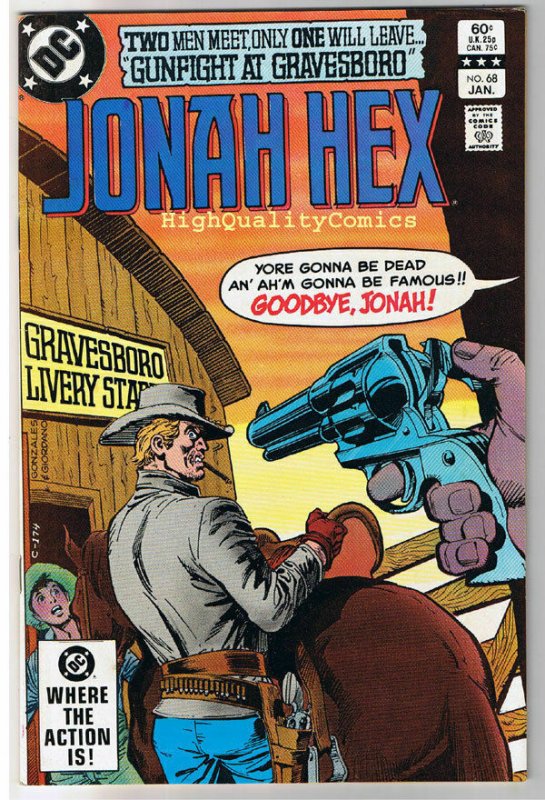 JONAH HEX #68, VF/NM, Gunfight Gravesboro, Dick Ayers, 1977, more JH in store