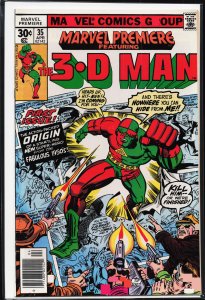 Marvel Premiere #35 (1977) 3-D Man [Key Issue]