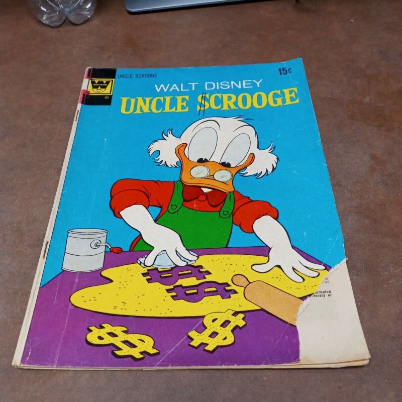Uncle Scrooge 4 Issue Bronze Age Whitman Comics Lot Run Set Collection disneys