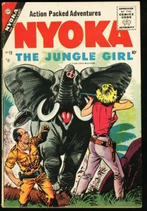 NYOKA THE JUNGLE GIRL #19 1957-CHARLTON VG