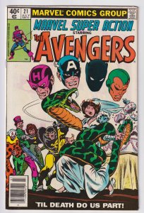 Marvel Comics Group! Marvel Super-Action! Issue #21! Starring The Avengers! 
