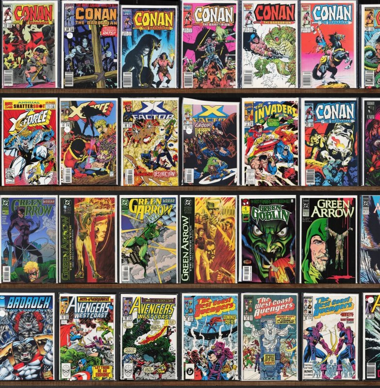 Huge Lot 130+ Comics with Conan The Barbarian, Green Arrow & More!