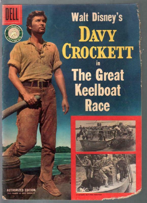 Davy Crockett in The Great Keelboat Race-Four Color Comics #664 1955-Dell-P/FR 