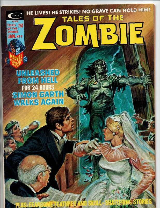 Tales of the Zombie #9 - Marvel Horror Magazine - 1974 - VF 