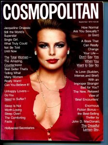 PULP:  Cosmopolitan 9/1975-John D MacDonald-pulp fiction-Margaux Hemingway-FN/VF