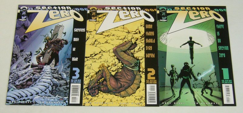 Section Zero #1-3 VF/NM complete series - United Nations paranormal research 2