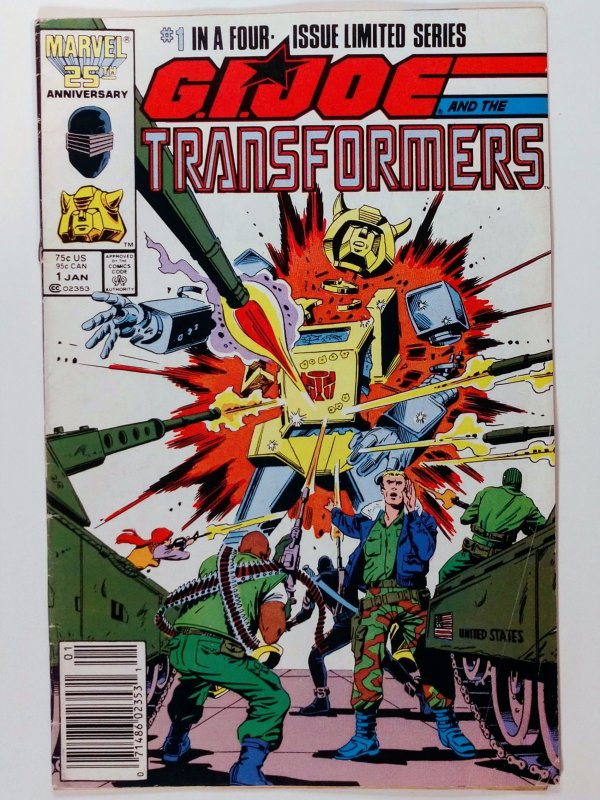 G.I. Joe and the Transformers #1 Newsstand (6.0, 1987)