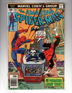 The Amazing Spider-Man #162 (1976) PUNISHER! NIGHTCRAWLWER! JIGSAW! / ID#447