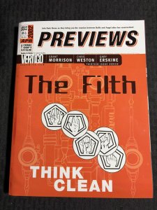 2002 April PREVIEWS Comics Catalog Magazine FVF 7.0 Savage Dragon / The Filth