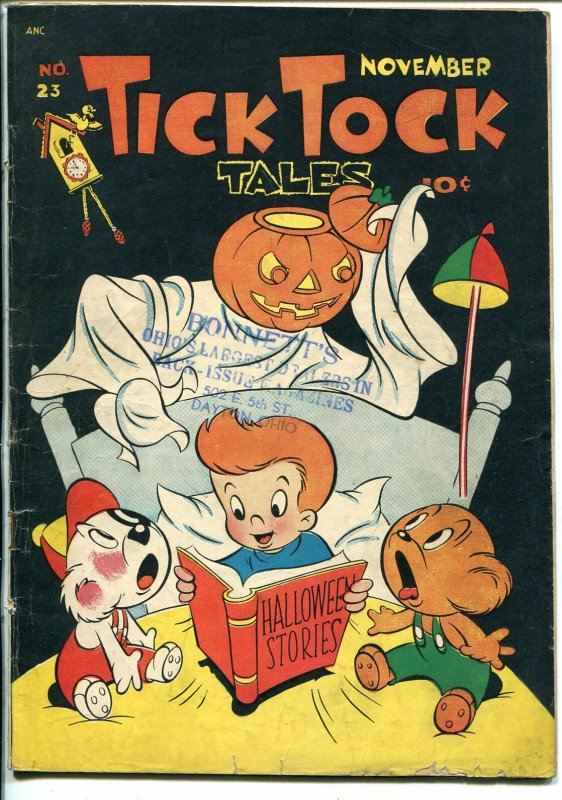 Tick Tock Tales #23 1947-ME-classic-Halloween cover-Mighty Atom-VG